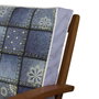 Aberto Design YM1339 Cojín de Lujo 42x42 cm, 50% Algodón / 50% Poliéster, Suave y Elegante, Funda Extraíble con Cremallera Oculta, Relleno de Silicona para Máximo Confort